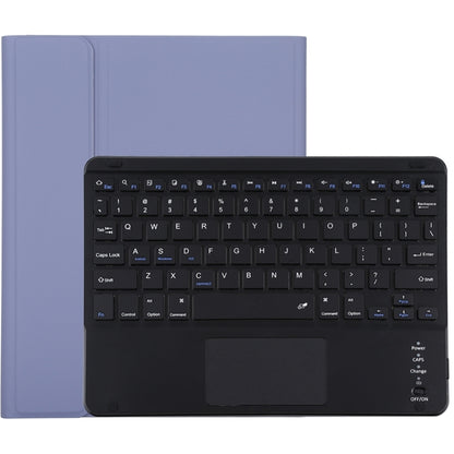 TG109BC แป้นพิมพ์ Bluetooth สีดำที่ถอดออกได้ + เคสแท็บเล็ตหนังไมโครไฟเบอร์สำหรับ iPad Air 2020 พร้อมทัชแพดและช่องเสียบปากกาและที่วาง, TG109BC