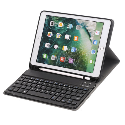 A102B สำหรับ iPad 10.2 นิ้ว 2019 Ultra-thin ที่ถอดออกได้บลูทูธคีย์บอร์ดหนังกรณีแท็บเล็ตพร้อมขาตั้งและปากกาสล็อตฟังก์ชั่น, A102B Black, A102B Gold, A102B Blue, A102B Rose Gold