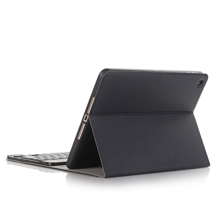 A102B สำหรับ iPad 10.2 นิ้ว 2019 Ultra-thin ที่ถอดออกได้บลูทูธคีย์บอร์ดหนังกรณีแท็บเล็ตพร้อมขาตั้งและปากกาสล็อตฟังก์ชั่น, A102B Black, A102B Gold, A102B Blue, A102B Rose Gold