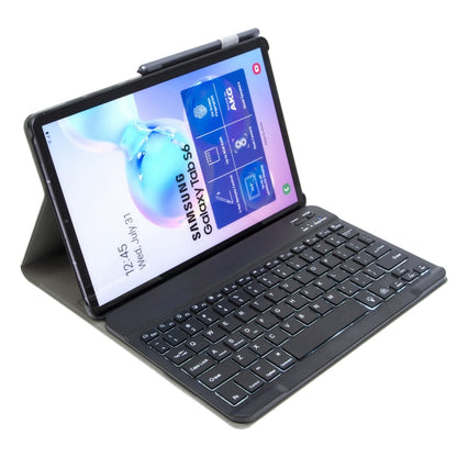 ST 860S สำหรับ Samsung Galaxy Tab S6 10.5 นิ้ว T860 / T865 ที่ถอดออกได้ Backlight แป้นพิมพ์บลูทูธกรณีแท็บเล็ตพร้อมขาตั้งและฟังก์ชั่นช่องเสียบปากกา, Black, Gold, Blue, Rose Gold