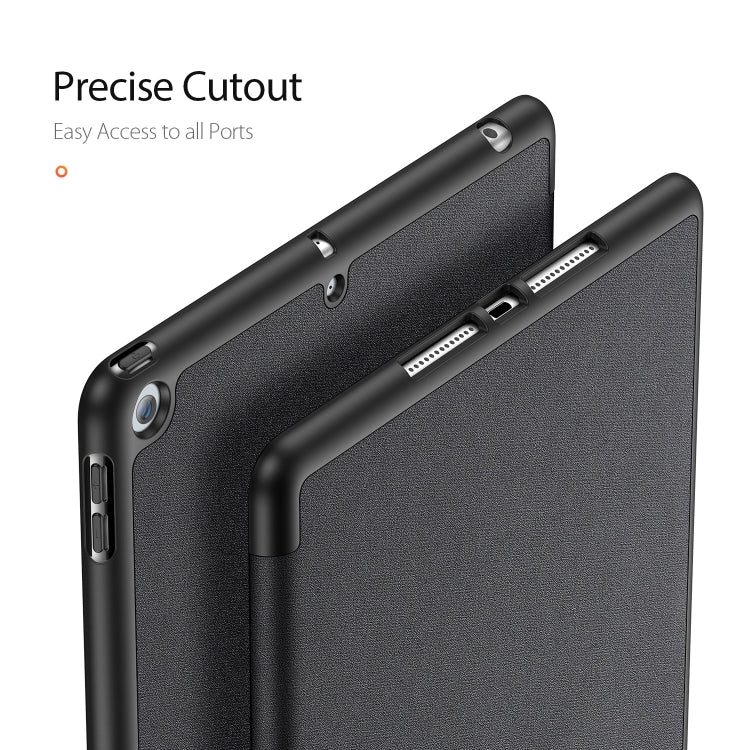 สำหรับ iPad 10.2 DUX DUCIS Domo Series ซองหนัง PU แบบแม่เหล็กพลิกแนวนอนพร้อมตัวยึดสามพับและช่องเสียบปากกาและฟังก์ชันพัก / ปลุก, For iPad 10.2
