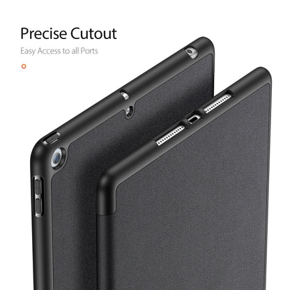สำหรับ iPad 10.2 DUX DUCIS Domo Series ซองหนัง PU แบบแม่เหล็กพลิกแนวนอนพร้อมตัวยึดสามพับและช่องเสียบปากกาและฟังก์ชันพัก / ปลุก, For iPad 10.2