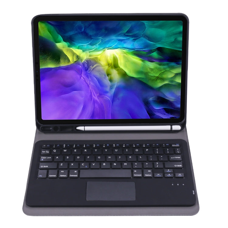 A11B-A 2020 เคสแท็บเล็ตคีย์บอร์ด Bluetooth Bluetooth แบบถอดได้บางเฉียบสำหรับ iPad Pro 11 นิ้ว (2020) พร้อมทัชแพดและช่องเสียบปากกาและที่วาง, For iPad Pro 11 inch (2020)