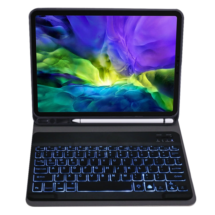 A11BS 2020 เคสแท็บเล็ตคีย์บอร์ด Bluetooth Bluetooth แบบถอดได้บางเฉียบสำหรับ iPad Pro 11 นิ้ว (2020) พร้อมแสงไฟและช่องเสียบปากกาและที่วาง, For iPad Pro 11 inch (2020)