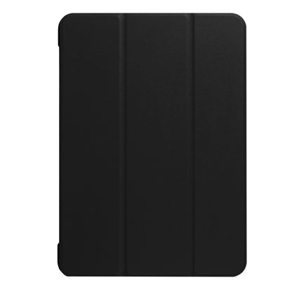 สำหรับ iPad Pro 10.5 นิ้ว PU Litchi Texture เคสอัจฉริยะ 3 พับแบบใสฝาหลังพร้อมตัวยึด