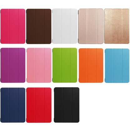 สำหรับ iPad Pro 10.5 นิ้ว PU Litchi Texture เคสอัจฉริยะ 3 พับแบบใสฝาหลังพร้อมตัวยึด