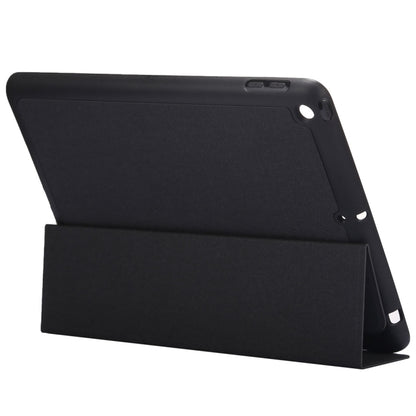ซองหนังพลิกแนวนอนลายพื้นผิวผ้าสำหรับ iPad Pro 10.5 นิ้ว พร้อมที่วางสามพับและช่องใส่ปากกา, For iPad Pro 10.5, For  iPad Pro 10.5