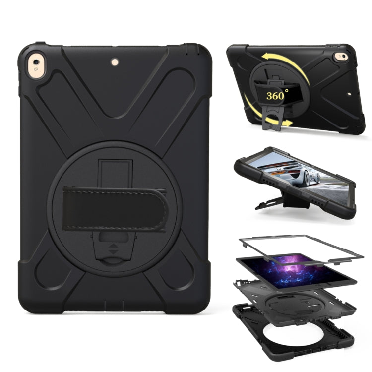สำหรับ iPad Pro 10.5 นิ้ว PC หมุนได้ 360 องศา + เคสซิลิโคนพร้อมตัวยึดและสายคล้องมือ, For iPad Pro 10.5 inch