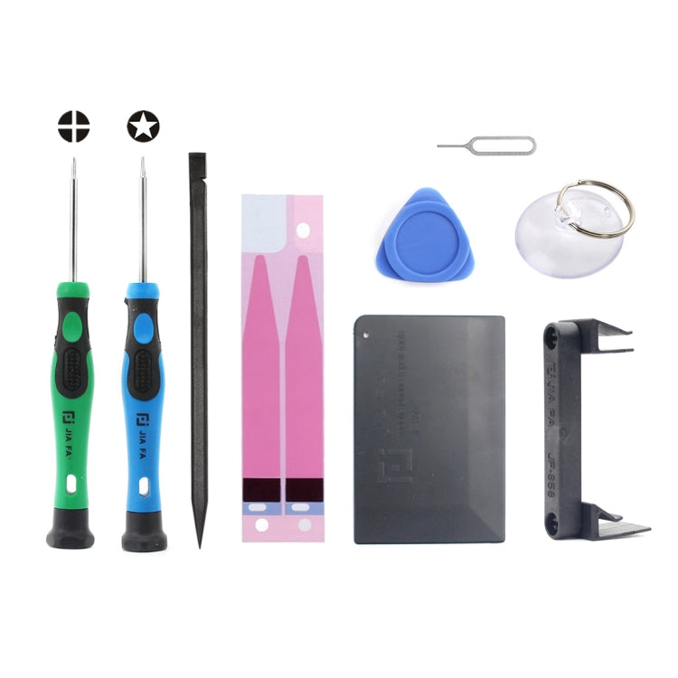 JIAFA JF-8157 ชุดเครื่องมือซ่อมแบตเตอรี่ 9 ใน 1 สำหรับ iPhone SE & 5s & 5c & 5, For SE & 5s & 5c & 5