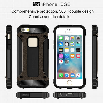 เคส Tough Armor TPU + PC สำหรับ iPhone SE & 5 & 5s, For 5 & iPhone 5S & iPhone SE