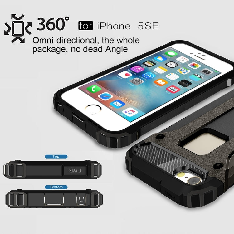 เคส Tough Armor TPU + PC สำหรับ iPhone SE & 5 & 5s, For 5 & iPhone 5S & iPhone SE