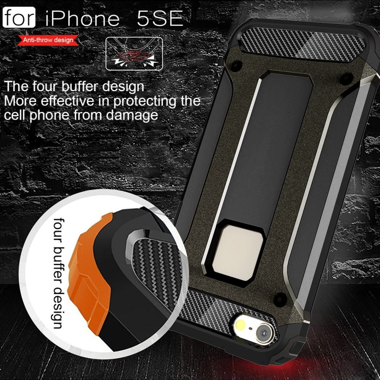 เคส Tough Armor TPU + PC สำหรับ iPhone SE & 5 & 5s, For 5 & iPhone 5S & iPhone SE