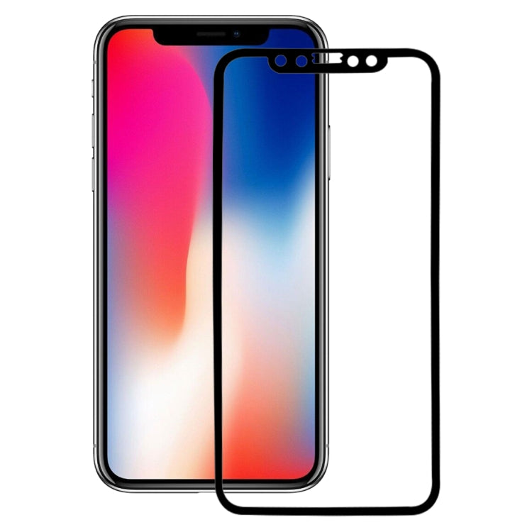 สำหรับ iPhone X 0.26mm 9H ความแข็งพื้นผิว 3D ป้องกันการระเบิดแบบเต็มหน้าจอคาร์บอนไฟเบอร์ขอบนุ่มฟิล์มกระจกนิรภัย, For X(Carbon Fiber)