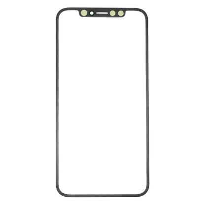 กระจกด้านนอกหน้าจอด้านหน้าพร้อม OCA สำหรับ iPhone X, For iPhone X with OCA