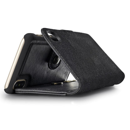 สำหรับ iPhone X / XS DG.MING พื้นผิวม้าบ้าพลิกแนวนอนเคสแม่เหล็กที่ถอดออกได้พร้อมตัวยึดและช่องเสียบการ์ดและกระเป๋าสตางค์, iPhone  X, For  X, iPhone X