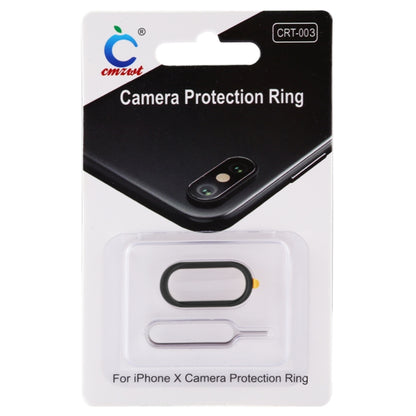 สำหรับ iPhone X กล้องด้านหลังฝาครอบเลนส์ป้องกันเลนส์พร้อมถาด Eject Tool เข็ม, CRT-003