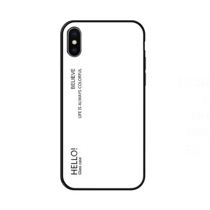 สำหรับ iPhone X / XS เคสกระจกสีไล่ระดับสี, iPhone X / XS
