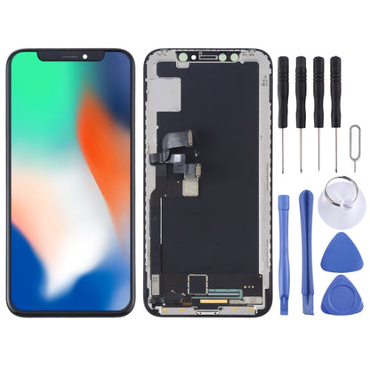 หน้าจอ LCD วัสดุ OLED ดั้งเดิมและชุดประกอบ Digitizer สำหรับ iPhone X, For iPhone X (Original)