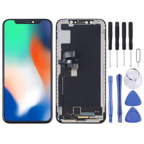 หน้าจอ LCD วัสดุ OLED ดั้งเดิมและชุดประกอบ Digitizer สำหรับ iPhone X, For iPhone X (Original)
