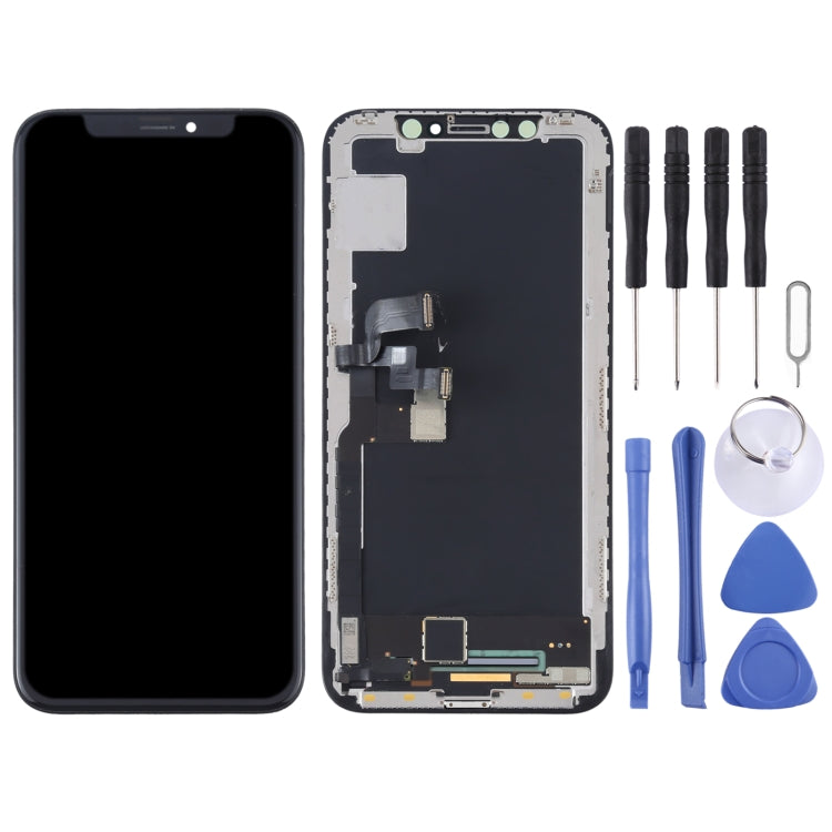 หน้าจอ LCD วัสดุ OLED ดั้งเดิมและชุดประกอบ Digitizer สำหรับ iPhone X, For iPhone X (Original)
