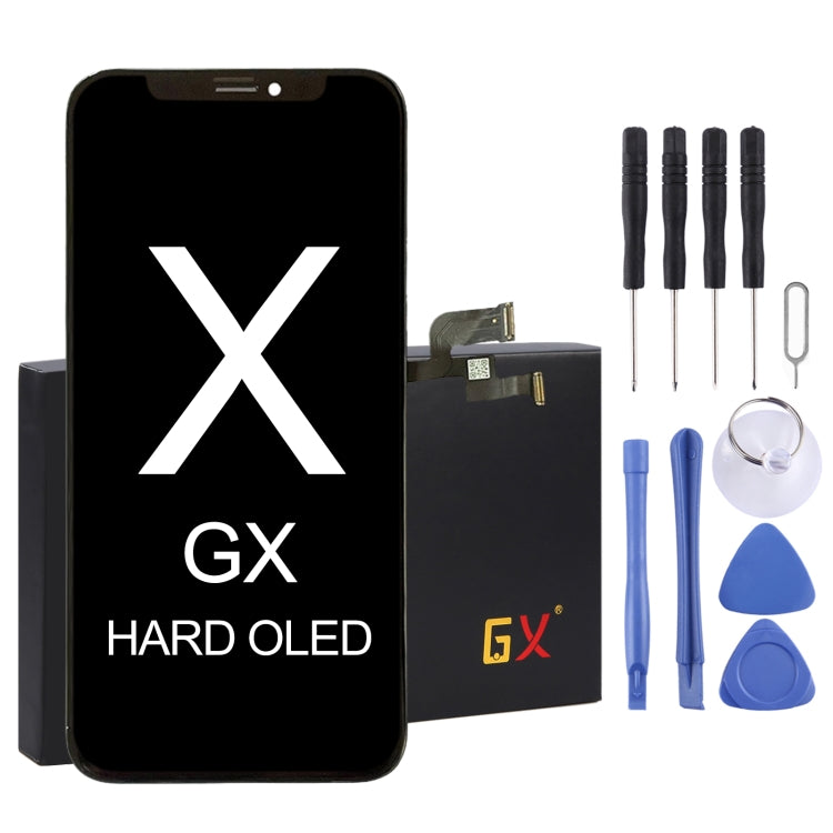 หน้าจอ LCD วัสดุ GX OLED และชุดประกอบ Digitizer สำหรับ iPhone X, For iPhone X