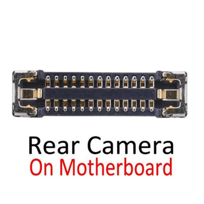 ตัวเชื่อมต่อ FPC ของกล้องด้านหลังด้านหลังบนเมนบอร์ดสำหรับ iPhone X, For iPhone X