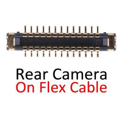 กล้องด้านหลังด้านหลังตัวเชื่อมต่อ FPC บนสายเคเบิลแบบยืดหยุ่นสำหรับ iPhone X, For iPhone X