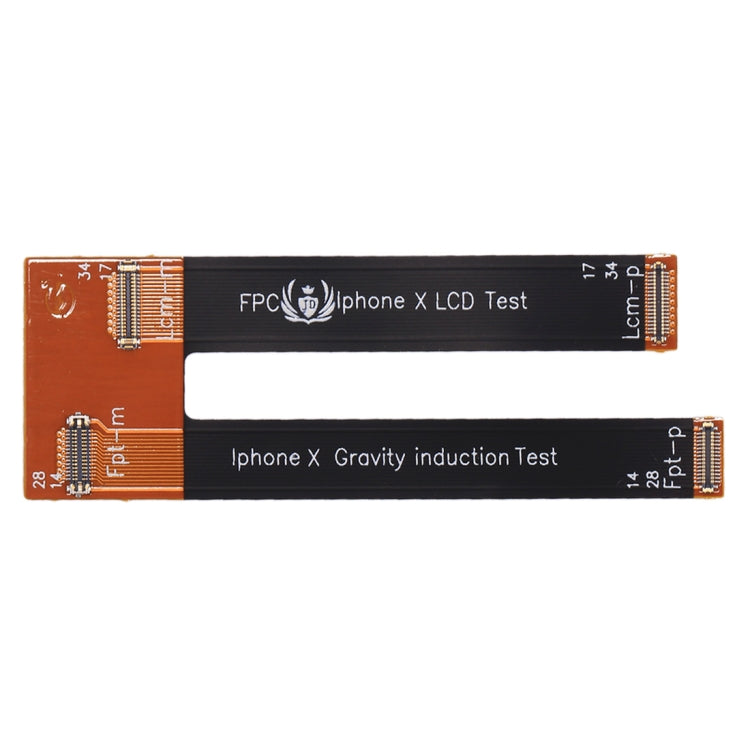 จอแสดงผล LCD ดั้งเดิมและการทดสอบการเหนี่ยวนำแรงโน้มถ่วงสายเคเบิล Flex สำหรับ iPhone X, For iPhone X Original
