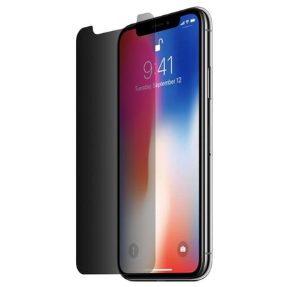 สำหรับ iPhone X และ XS 0.26mm 9H 3D ไม่เต็มหน้าจอความเป็นส่วนตัวโปร่งใสสูงฟิล์มกระจกนิรภัยป้องกันแสงสะท้อน, For X & XS(Transparent)