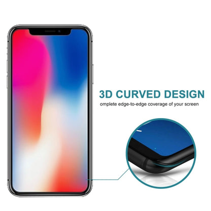 สำหรับ iPhone X และ XS 0.26mm 9H 3D ไม่เต็มหน้าจอความเป็นส่วนตัวโปร่งใสสูงฟิล์มกระจกนิรภัยป้องกันแสงสะท้อน, For X & XS(Transparent)