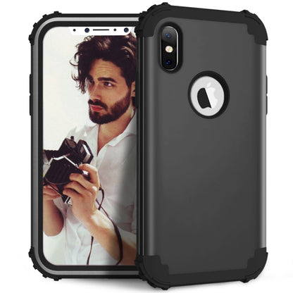 สำหรับ iPhone X / XS Diamond Series Electroplating PC + เคสซิลิโคน, For iPhone X