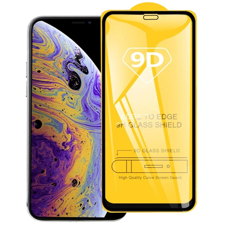 สำหรับ iPhone 11 Pro / XS / X 9H 9D กระจกนิรภัยแบบเต็มหน้าจอป้องกันหน้าจอ, For iPhone 11 Pro (1 PC)