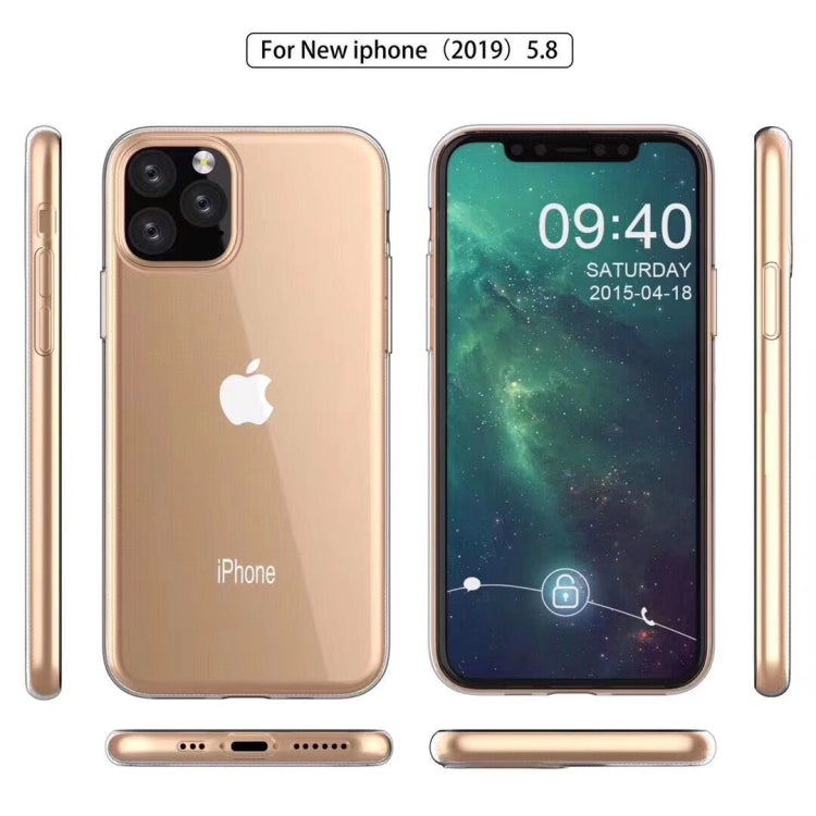 เคสป้องกัน TPU กันกระแทกบางเฉียบ 0.75 มม. สำหรับ iPhone 11 Pro, For iPhone 11 Pro