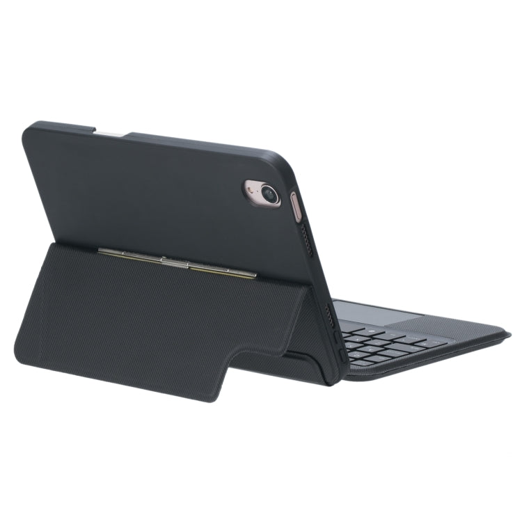 T06-AS สำหรับ iPad mini6 Touch Backlight Split Type ซองหนังคีย์บอร์ด Bluetooth, T06-AS
