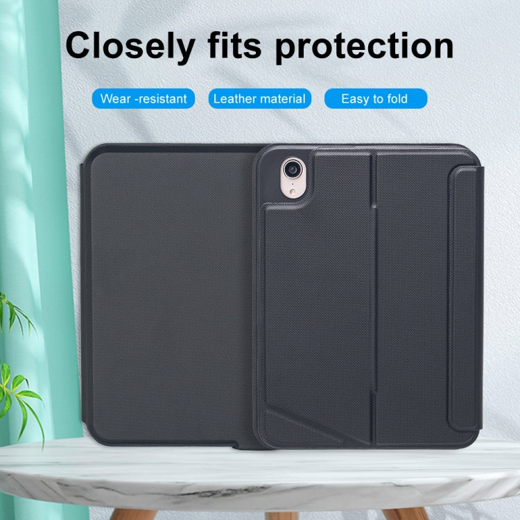 T06-AS สำหรับ iPad mini6 Touch Backlight Split Type ซองหนังคีย์บอร์ด Bluetooth, T06-AS