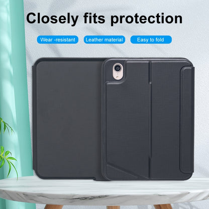 T06-AS สำหรับ iPad mini6 Touch Backlight Split Type ซองหนังคีย์บอร์ด Bluetooth, T06-AS