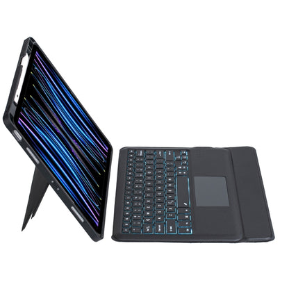 T129-ASสำหรับiPad Pro 12.9 2022/2021/2020/2018 Touch Backlightแยกประเภทบลูทูธคีย์บอร์ดหนัง, T129-AS