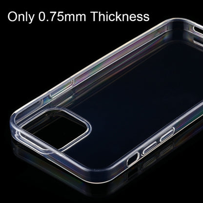 สำหรับ iPhone 12/12 Pro เคสป้องกัน TPU โปร่งใสบางเฉียบ 0.75 มม, For iPhone 12 / 12 Pro