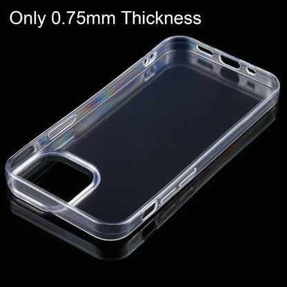 สำหรับ iPhone 13 0.75 มม. เคสป้องกัน TPU Soft แบบบางเฉียบโปร่งใส, For iPhone 13