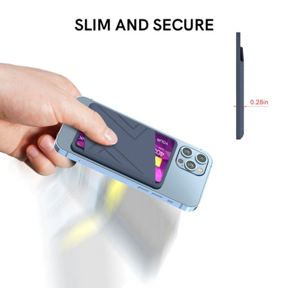 สำหรับ iPhone 13 Series / iPhone 12 Series กระเป๋าสตางค์ซิลิโคนกระเป๋าใส่บัตร Magsafing Card Holder