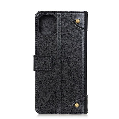 สำหรับ iPhone 11 Pro Max Copper Buckle Nappa Texture ซองหนังพลิกแนวนอนพร้อมตัวยึดและช่องเสียบการ์ดและกระเป๋าสตางค์, For XI Max (2019)