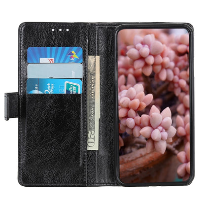 สำหรับ iPhone 11 Pro Max Copper Buckle Nappa Texture ซองหนังพลิกแนวนอนพร้อมตัวยึดและช่องเสียบการ์ดและกระเป๋าสตางค์, For XI Max (2019)