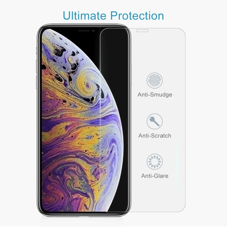 50 ชิ้น 0.3mm 2.5D 9H ฟิล์มกระจกนิรภัยสำหรับ iPhone 11 โปรแม็กซ์ / XS สูงสุด, For iPhone 11 Pro Max / XS Max(50 PCS)