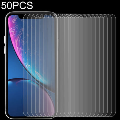 สำหรับ iPhone 11 / XR 50 ชิ้น 0.3mm 2.5D 9H ฟิล์มกระจกนิรภัย, For iPhone 11 / XR(50 PCS)