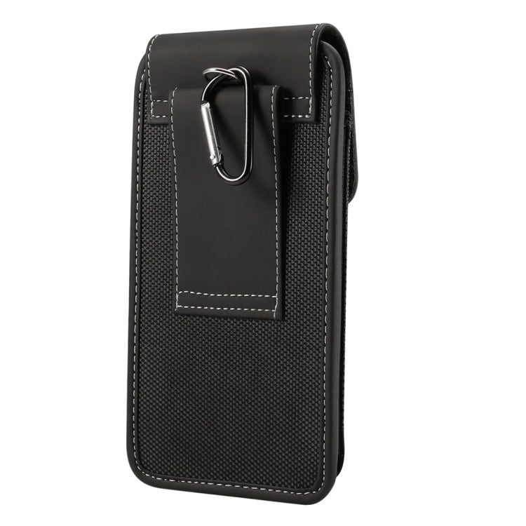เคสผ้า Oxford เอวแขวนอเนกประสงค์สำหรับโทรศัพท์มือถือขนาด 5.7-6.3 นิ้วพร้อมคาราบิเนอร์, 6.3 inch