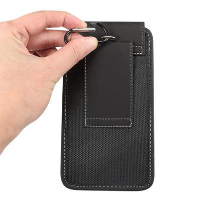เคสผ้า Oxford เอวแขวนอเนกประสงค์สำหรับโทรศัพท์มือถือขนาด 5.7-6.3 นิ้วพร้อมคาราบิเนอร์, 6.3 inch