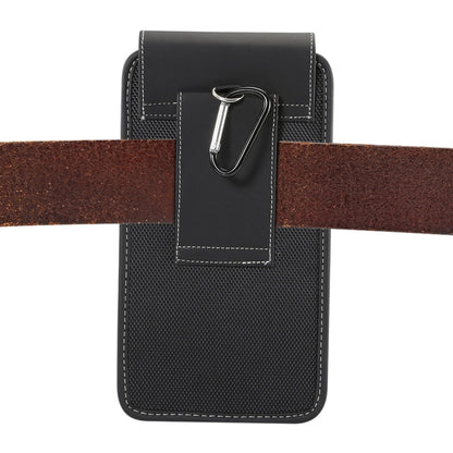 เคสผ้า Oxford เอวแขวนอเนกประสงค์สำหรับโทรศัพท์มือถือขนาด 5.7-6.3 นิ้วพร้อมคาราบิเนอร์, 6.3 inch