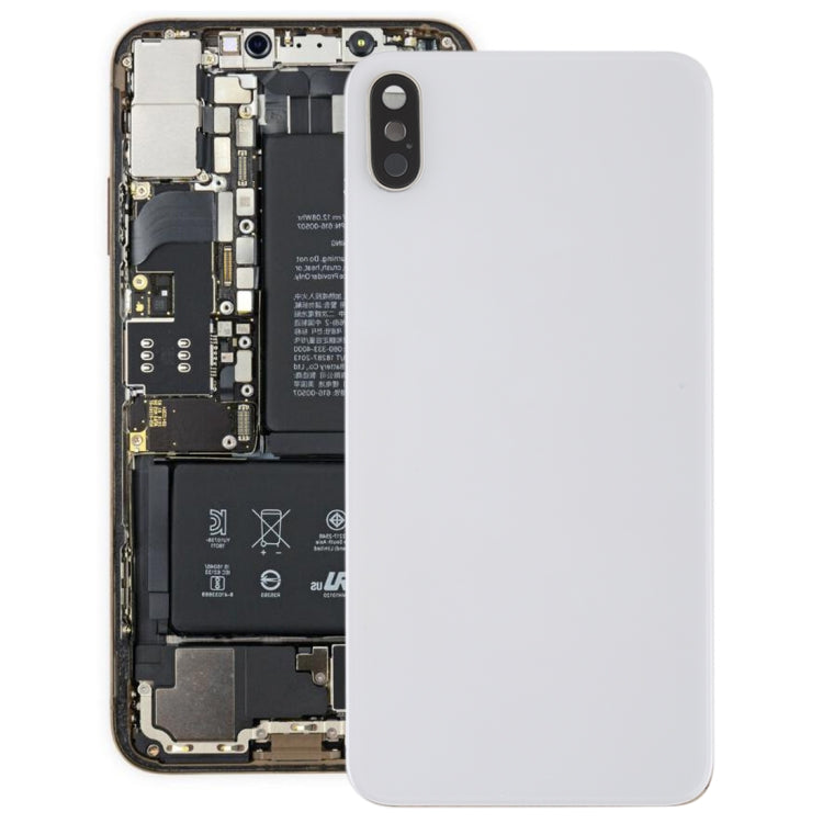 ฝาหลังแบตเตอรี่พร้อมกรอบกล้องด้านหลังและเลนส์และกาวสำหรับ iPhone XS Max, For iPhone XS Max with Adhesive