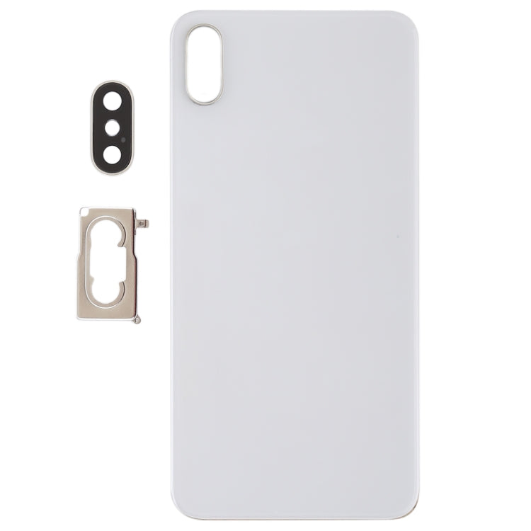 ฝาหลังแบตเตอรี่พร้อมกรอบกล้องด้านหลังและเลนส์และกาวสำหรับ iPhone XS Max, For iPhone XS Max with Adhesive