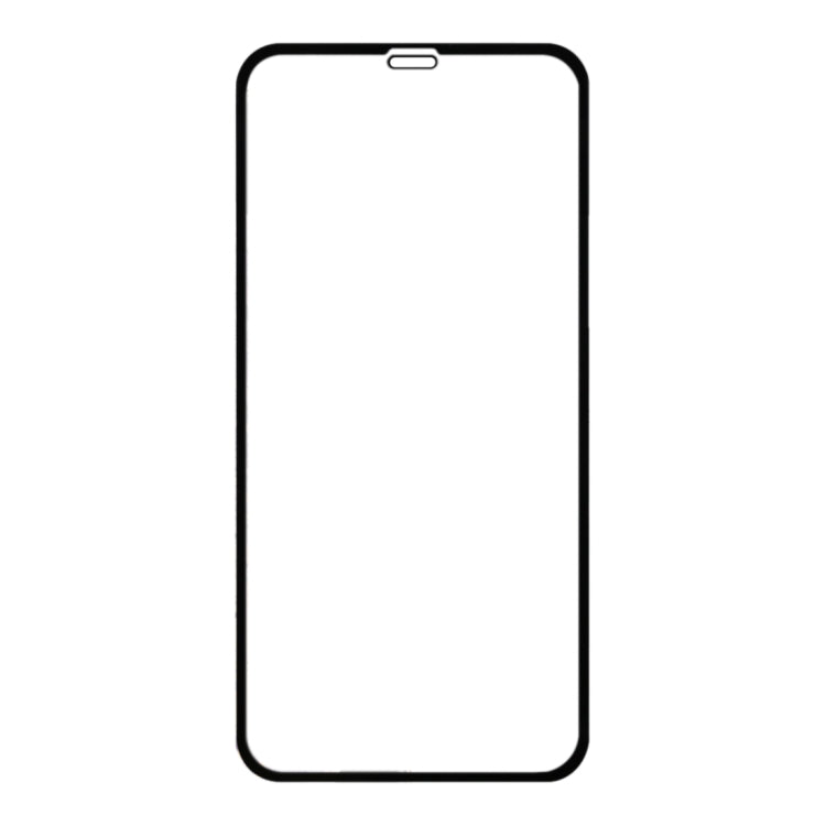 สำหรับ iPhone XS Max 9H 2.5D Ultrathin Silk-screen คาร์บอนไฟเบอร์แบบเต็มหน้าจอป้องกันฟิล์ม, For iPhone XS Max Black 2.5D